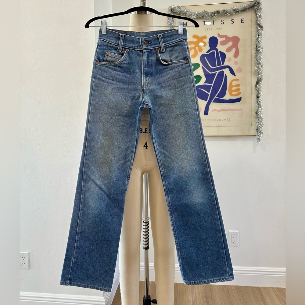 Vintage 70’s High Waist Straight Leg Jeans